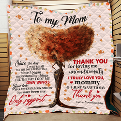 African Painting To My Mom Just Want To Say Thank You Quilt and Home Decor