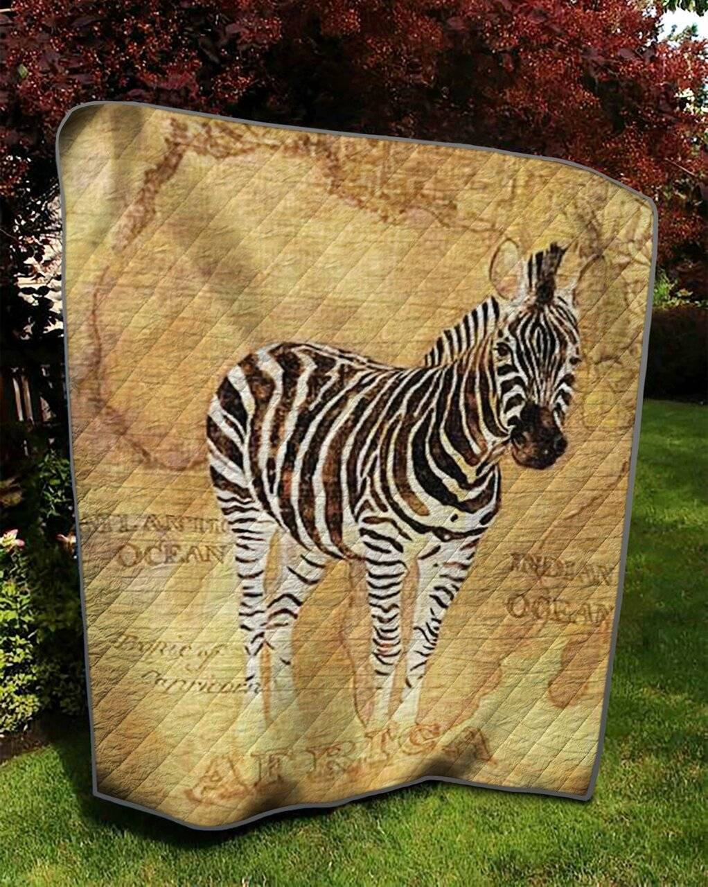 African Zebra Quilt Yy2353 Fuct0809 and Home Decor