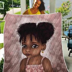 Afro Adorable Black Daughter TH2309033CL Quilt Blanket and Home Decor