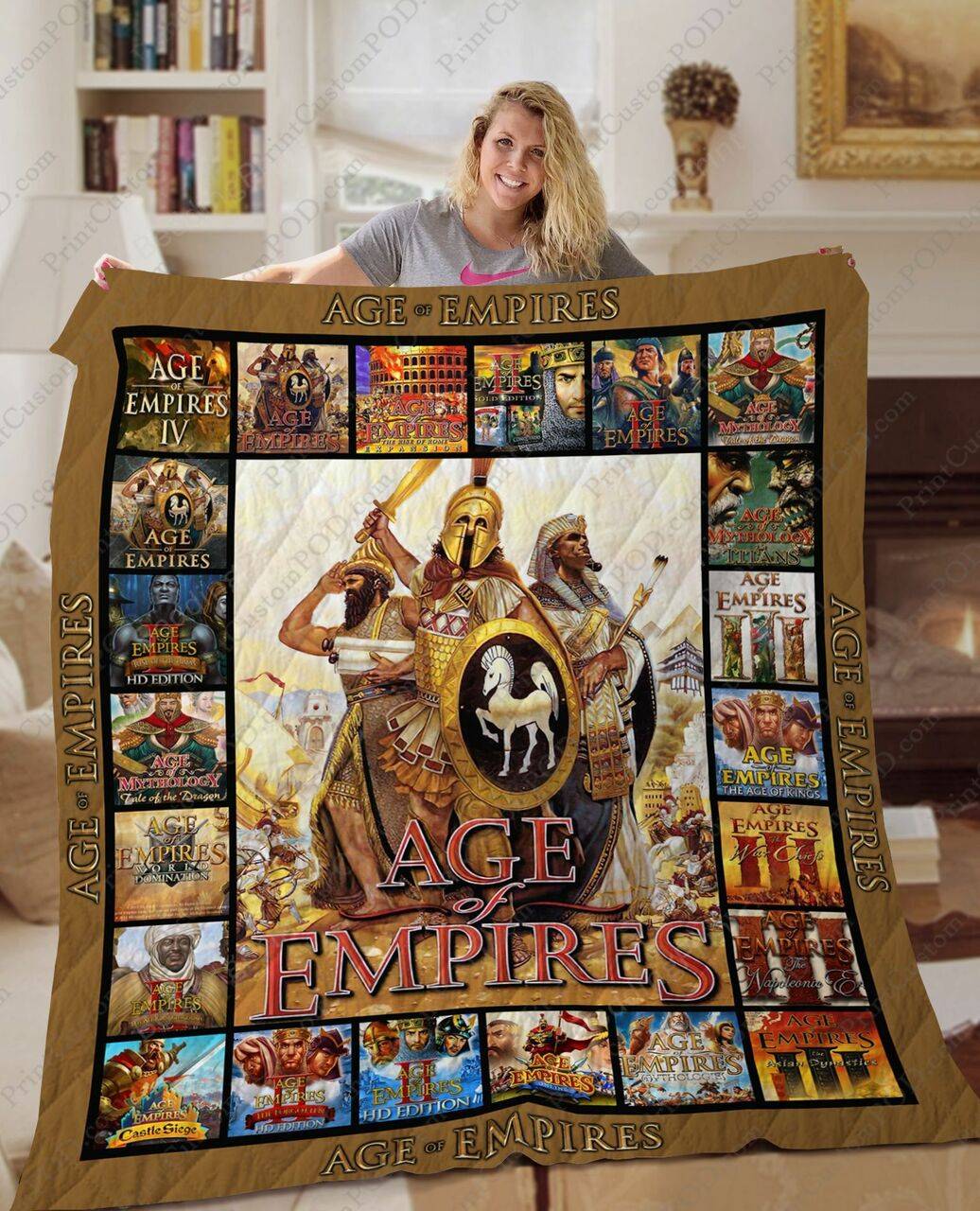 Age Of Empires Quilt Blanket and Home Decor