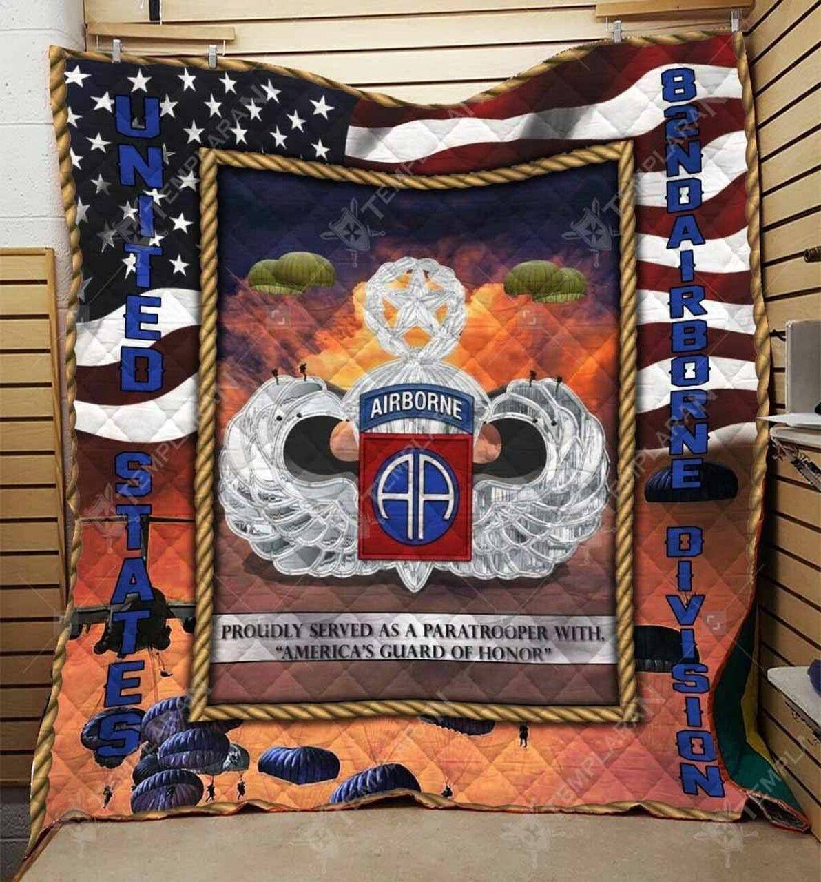 Airborne Division Quilt Jsy and Home Decor