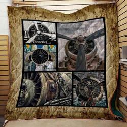 Aircraft Mechanic Blanket Th1707 Quilt and Home Decor