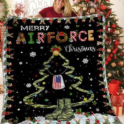 Airforce Christmas Jfj Quilt Hi and Home Decor