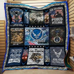 Airforce Veteran Quilt and Home Decor