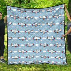 Airplane Cl12100007Mdq Quilt Blanket and Home Decor