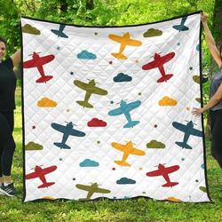 Airplane Star Dhcoud Colorful DHCDHC DT1910 Quilt Blanket and Home Decor