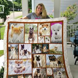 Akita Quilt Blanket and Home Decor
