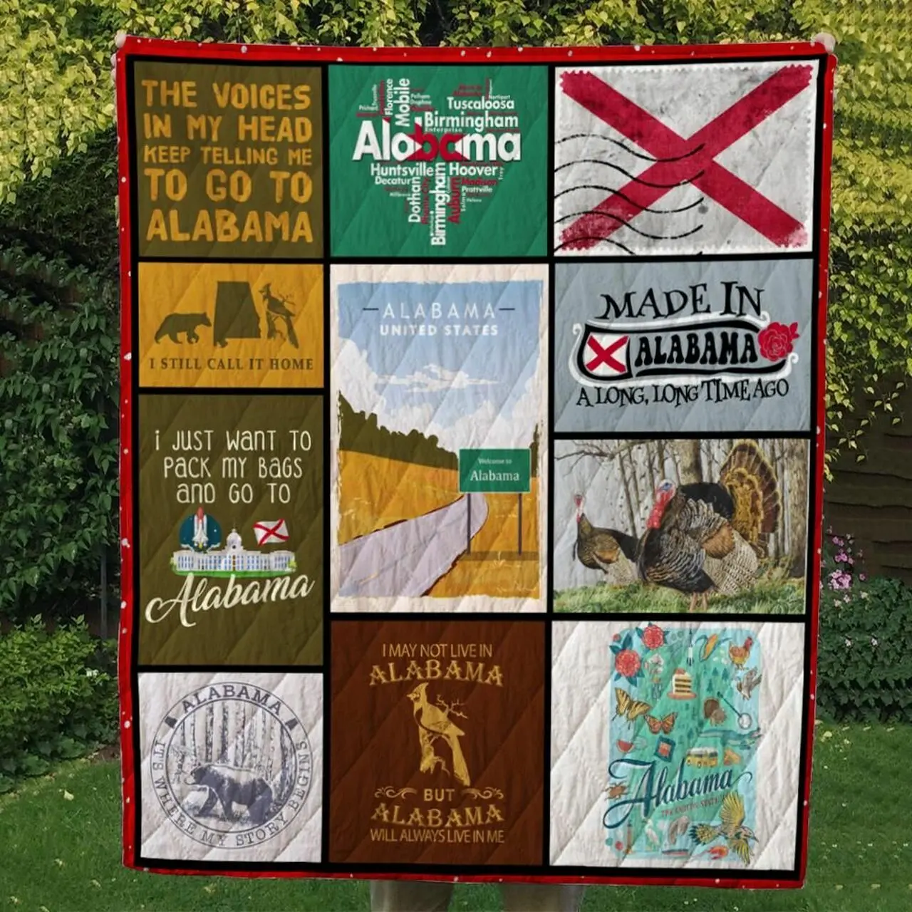Alabama Cl14100002Mdq Quilt Blanket and Home Decor