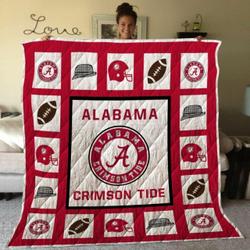Alabama Crimson Tide 02 Quilt Blanket and Home Decor
