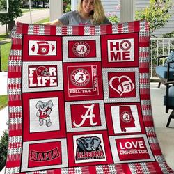 Alabama Crimson Tide 1 Blanket Th1607 Quilt and Home Decor