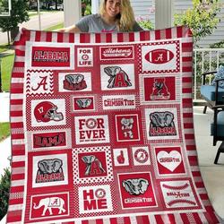 Alabama Crimson Tide 2 Blanket Th1607 Quilt and Home Decor