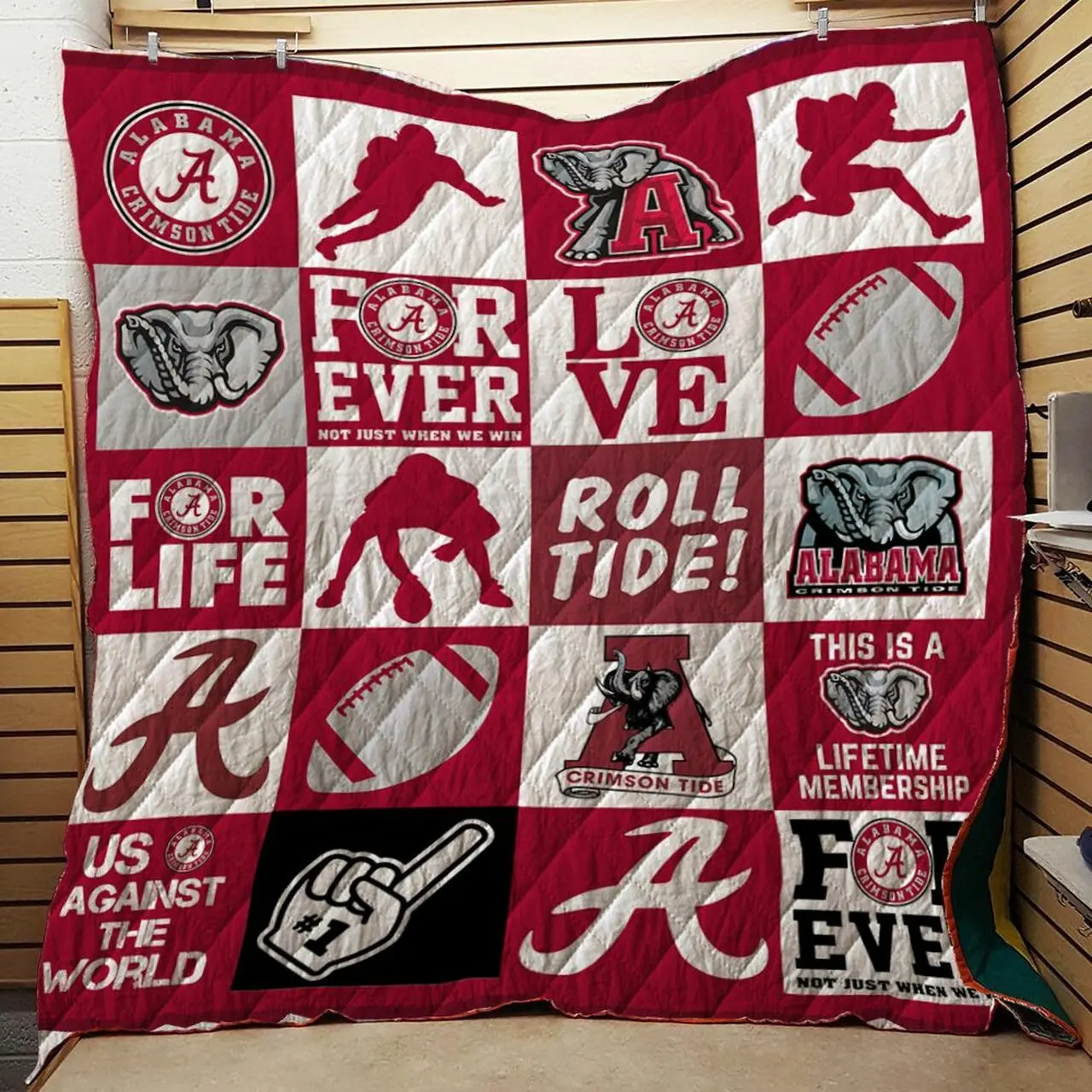 Alabama Crimson Tide 3D Personalized Customized Quilt Blanket 998 and Home Decor