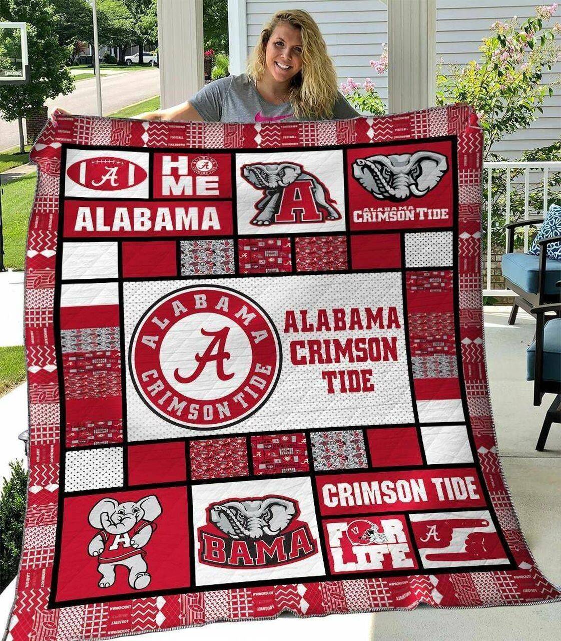 Alabama Crimson Tide B260602 Quilt Blanket and Home Decor