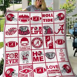 Alabama Crimson Tide Quilt Blanket B100602  Quilt and Home Decor