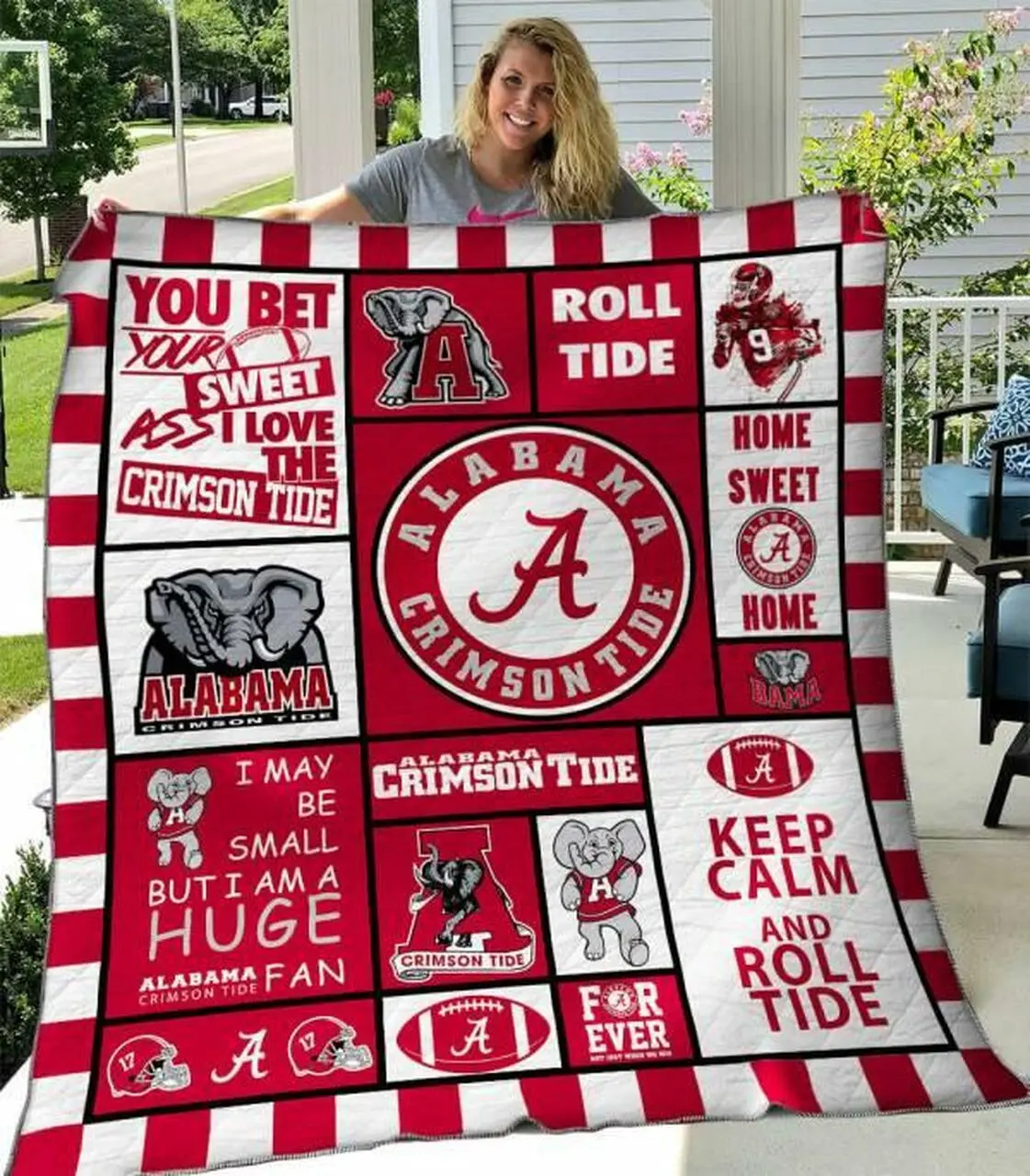 Alabama Crimson Tide Quilt Blanket B250501 Quilt and Home Decor