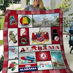 Alabama State DHCDHC DT2210 Quilt Blanket and Home Decor