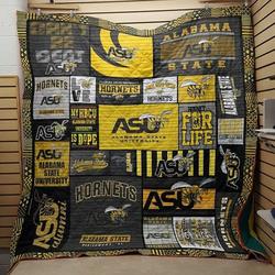 Alabama state university hornets logo for fans Quilt Blanket and Home Decor