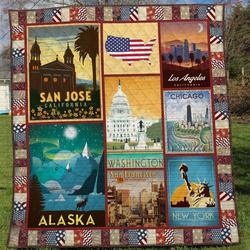 Alaska 1 Quilt Blanket Th1607 and Home Decor