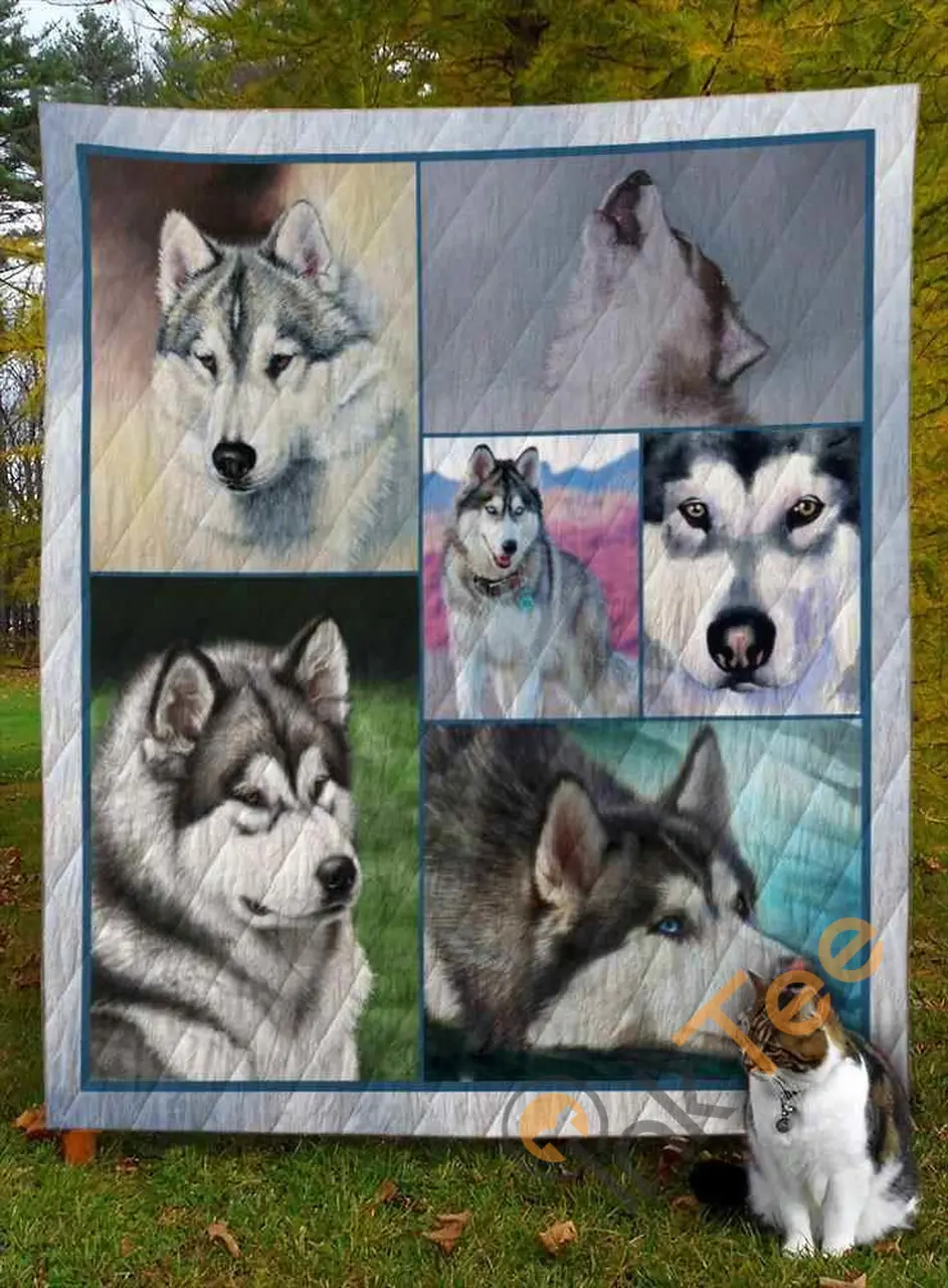 Alaskan Malamute Dog Blanket TH0207 Quilt and Home Decor