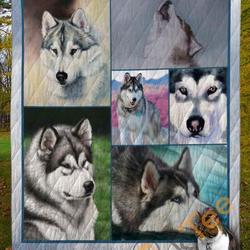 Alaskan Malamute Dog Blanket TH0207 Quilt and Home Decor