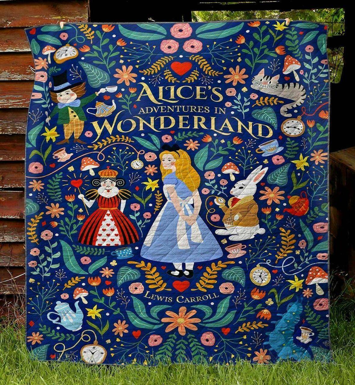 Alice In Wonderland TDHC110902 Quilt Blanket and Home Decor