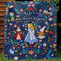 Alice In Wonderland TDHC110902 Quilt Blanket and Home Decor