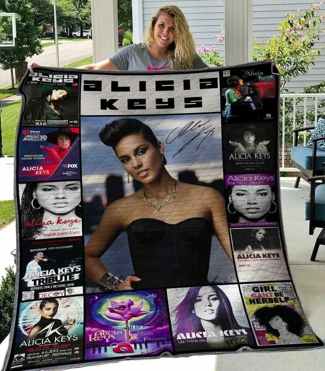 Alicia Keys Blanket Th1607 Quilt and Home Decor