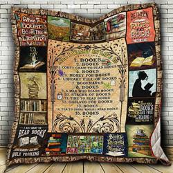 All I Want In Life Is Books Quilt Blanket ABC07113861 and Home Decor