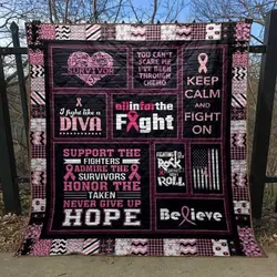 All In For The Fight Quilt Blanket Th19  Quilt and Home Decor