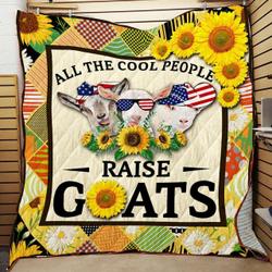 All The Cool People Raise Goats Quilt Blanket ABC07114233 and Home Decor