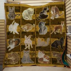 All You Need Cat Quilt and Home Decor