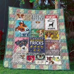 All You Need Is Jack Russell Love Quilt Blanket Ht10  Quilt and Home Decor