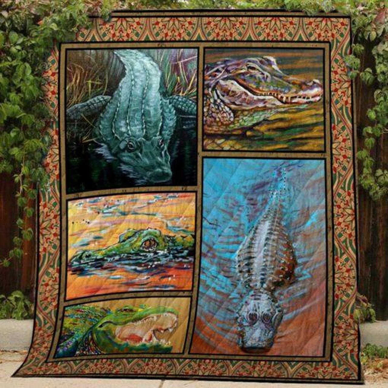 Alligator Quilt V2 and Home Decor