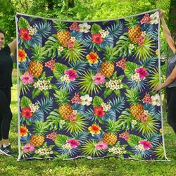 Aloha Hawaii Tropical Cl17100021Mdq Quilt Blanket and Home Decor