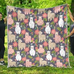 Alpaca Floral Hur Quilt bf and Home Decor