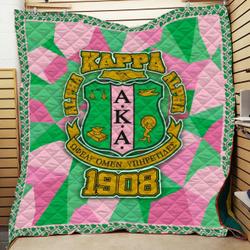 Alpha Kappa Alpha Logo Quilt All Over Printed and Home Decor