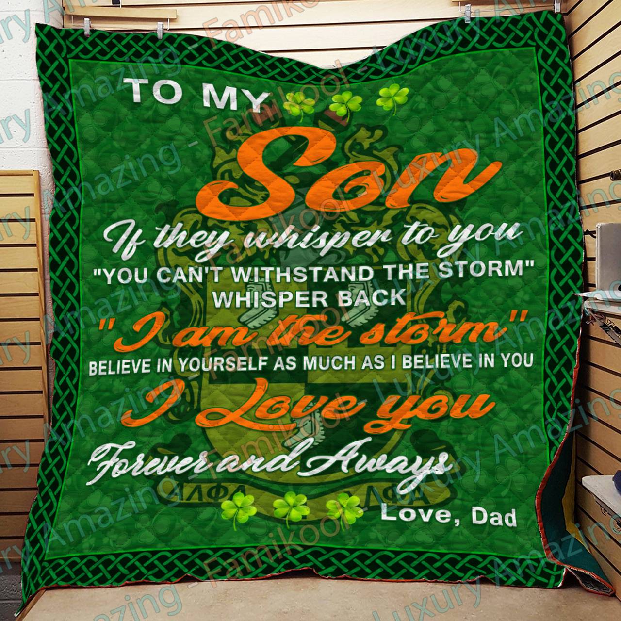 Alpha Phi Alpha Son - Dad Quilt and Home Decor