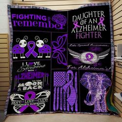 Alzheimer Fighting Remember Quilt and Home Decor