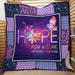 Alzheimers Jfj Quilt To and Home Decor