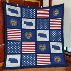 Amazing Nebraska KL2409041CL Quilt Blanket and Home Decor