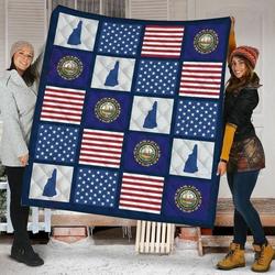 Amazing New Hampshire KL2409043CL Quilt Blanket and Home Decor