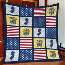 Amazing New Jersey H5815 - Quilt Blanket and Home Decor
