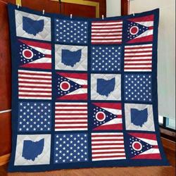 Amazing Ohio KL2409046CL Quilt Blanket and Home Decor