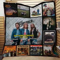 America Rock Band 50Th Anniversary Quilt Blanket Bs1066 and Home Decor