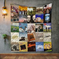 America Style 2 Album Covers Quilt Blanket and Home Decor