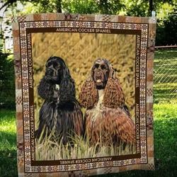 American Cocker Spaniel Friend Cl10100014Mdq Quilt Blanket and Home Decor