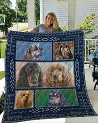 American Cocker Spaniel Ss1 Quilt and Home Decor