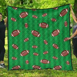 American Football Ball Field Background DHCDHC DT1910 Quilt Blanket and Home Decor