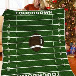 American Football Jfj Quilt Si and Home Decor