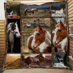 American Paint Horse Planket Jfj Quilt Xi and Home Decor